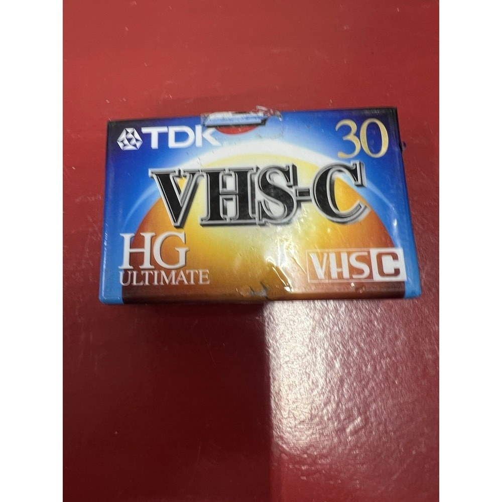 TDK VHS-C Camcorder Blank Video 30 Min Tape‎ HG Ultimate TC-30HG New SEALED